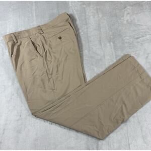Adidas MENS SIZE 32X32 ClimaLite Performance Golf Pants Beige Khaki